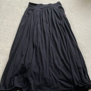 Black maxi skirt